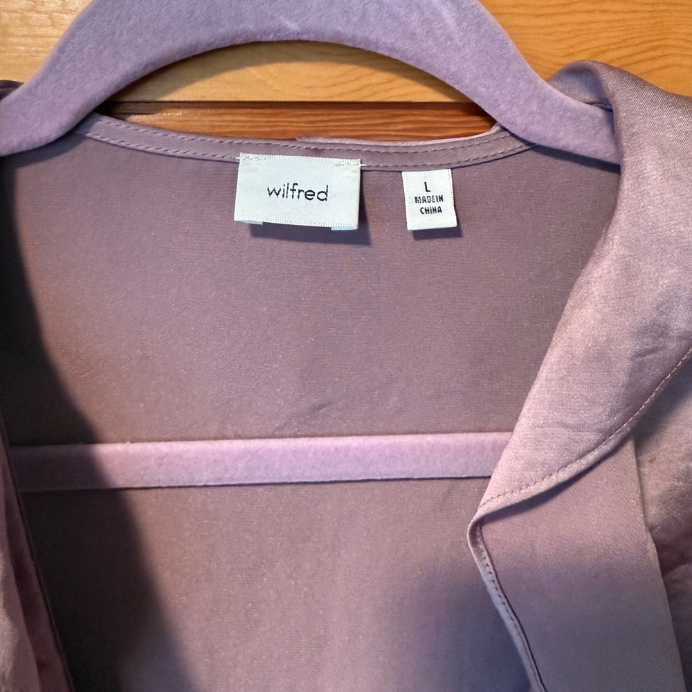 Lavender Ruffle Blouse - Picture 3 of 4